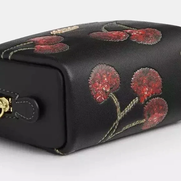 COACH Pouch Wristlet Clutch Bag Womens Small Purse with Cherry Print CDF01 NWT - Picture 6 of 7